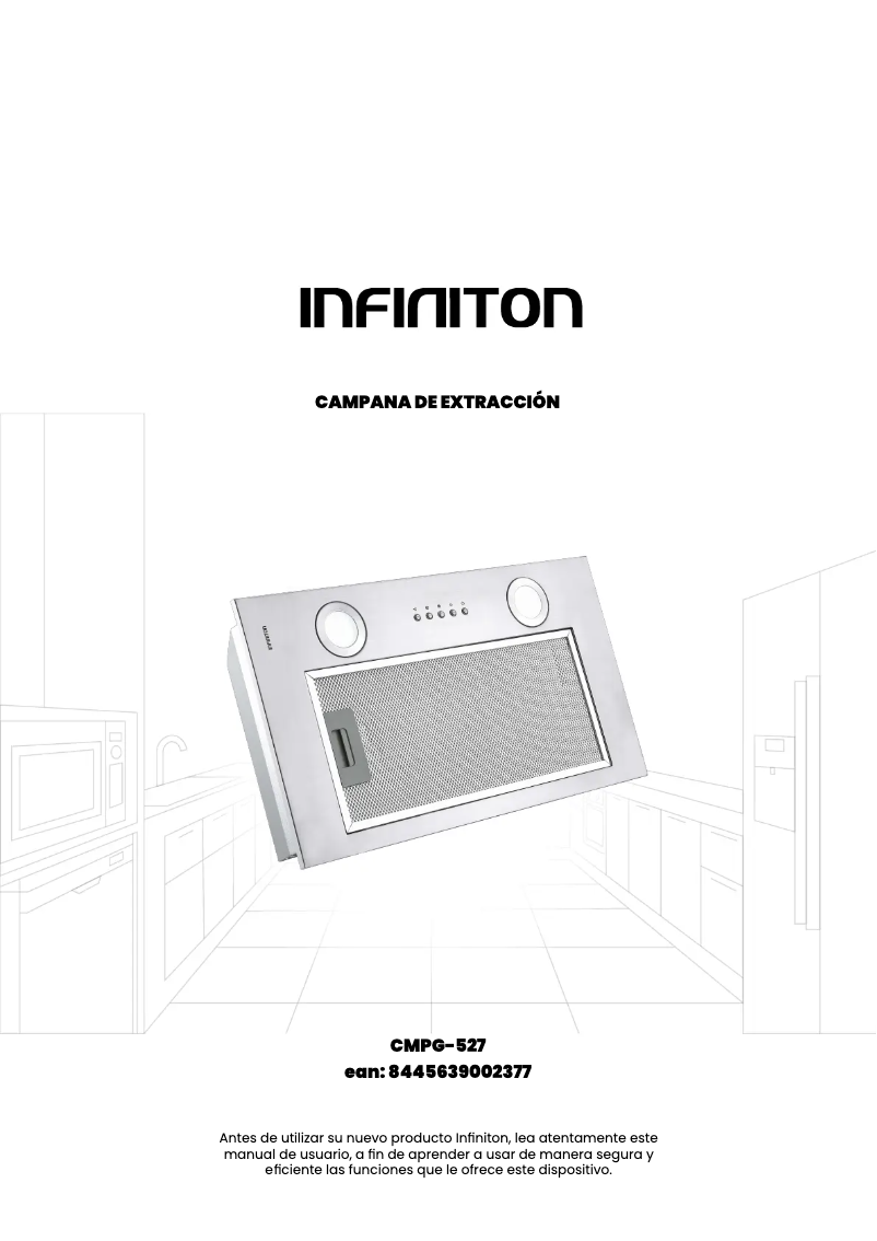Page n°1 - Manuel utilisateur Infiniton CMPG-527