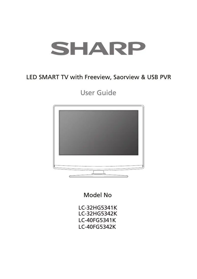Page n°1 - Manuel utilisateur Sharp LC-32HG5341K