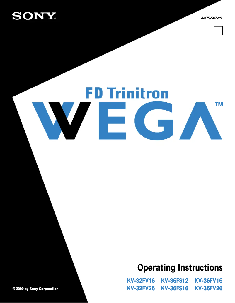 Image de la première page du manuel de l'appareil KV-36FS16