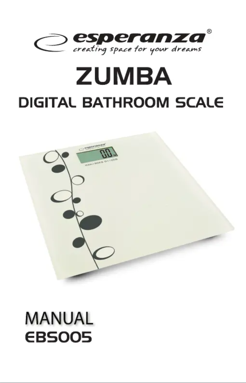 Page n°1 - Manuel utilisateur Esperanza Zumba EBS005