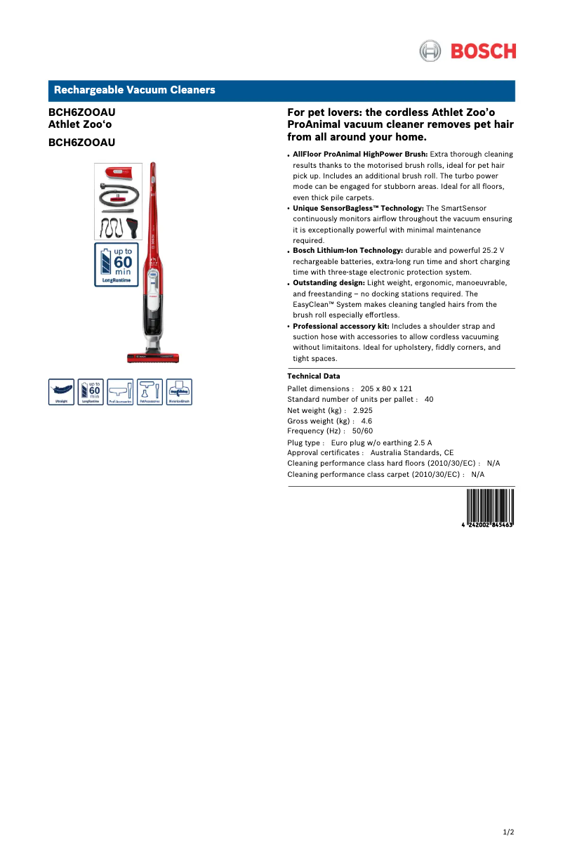 Image de la première page du manuel de l'appareil Athlet Zoo'o ProAnimal BCH6ZOOAU