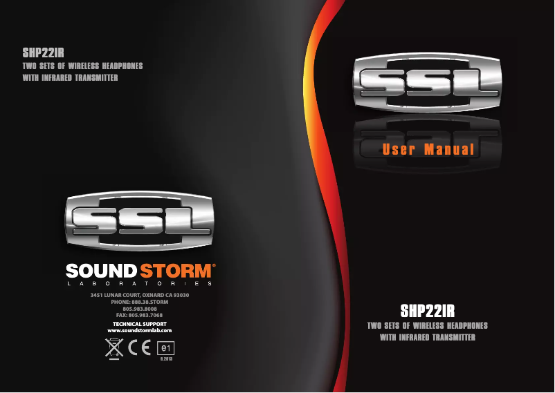 Page n°1 - Manuel utilisateur SSL SHP22IR