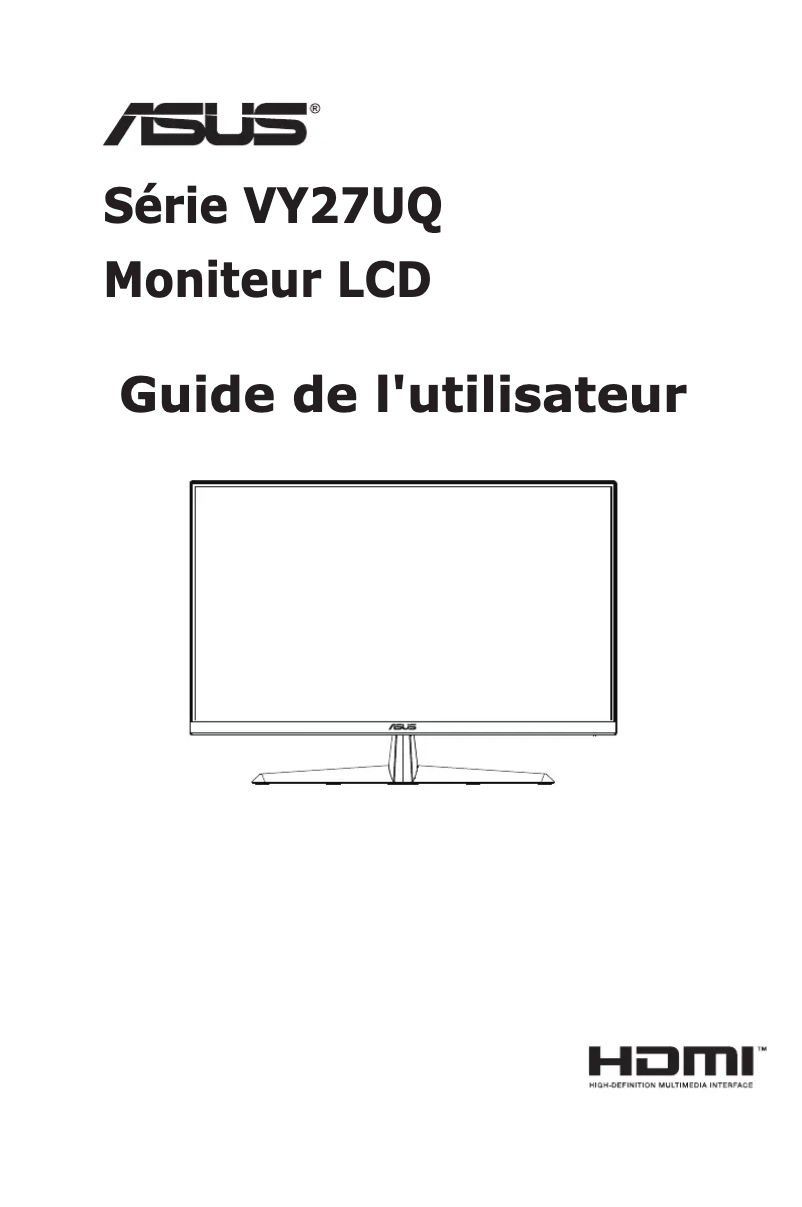 Page n°1 - Manuel utilisateur Asus VY27UQ