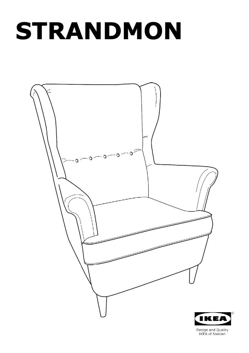 Page 1 de la notice Manuel utilisateur Ikea STRANDMON 804.923.10