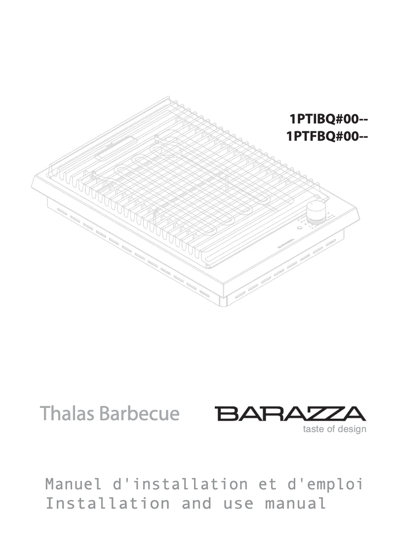 Page 1 de la notice Manuel utilisateur Barazza 1PTIBQ