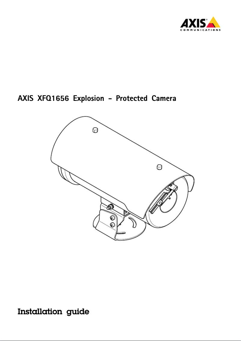 Page 1 de la notice Manuel utilisateur Axis XFQ1656