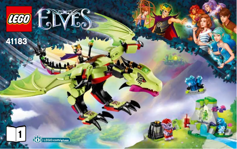 Page 1 de la notice Consignes visuelles Lego Elves 41183