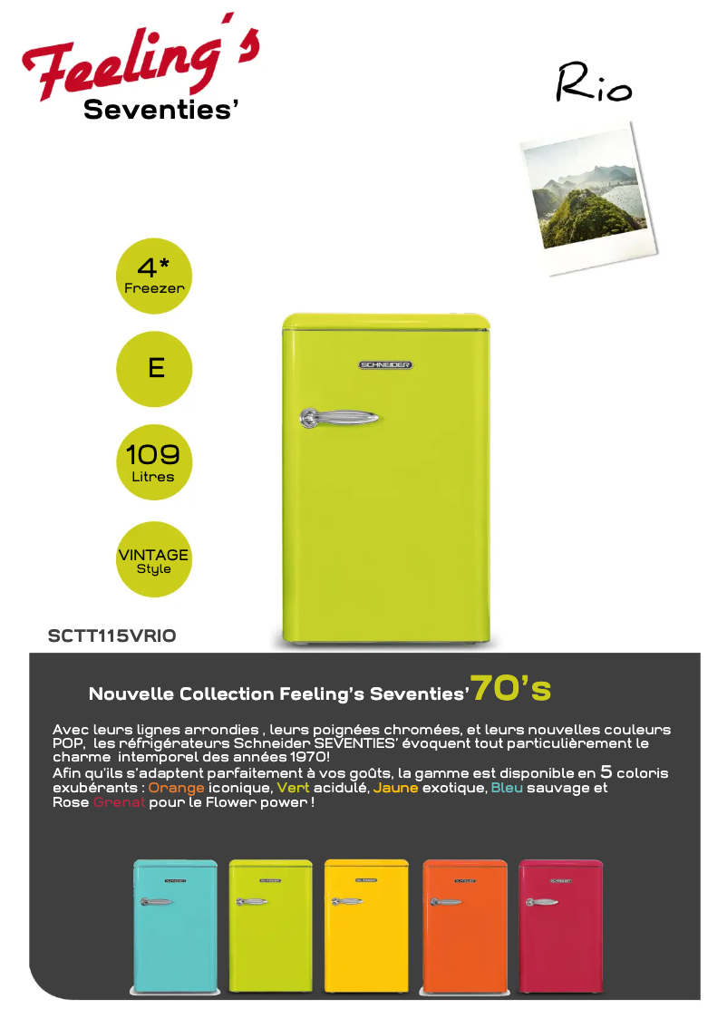 Page 1 de la notice Fiche technique Schneider SCTT115VRIO