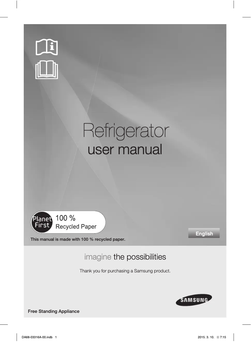 Image de la première page du manuel de l'appareil RS21HKLMR