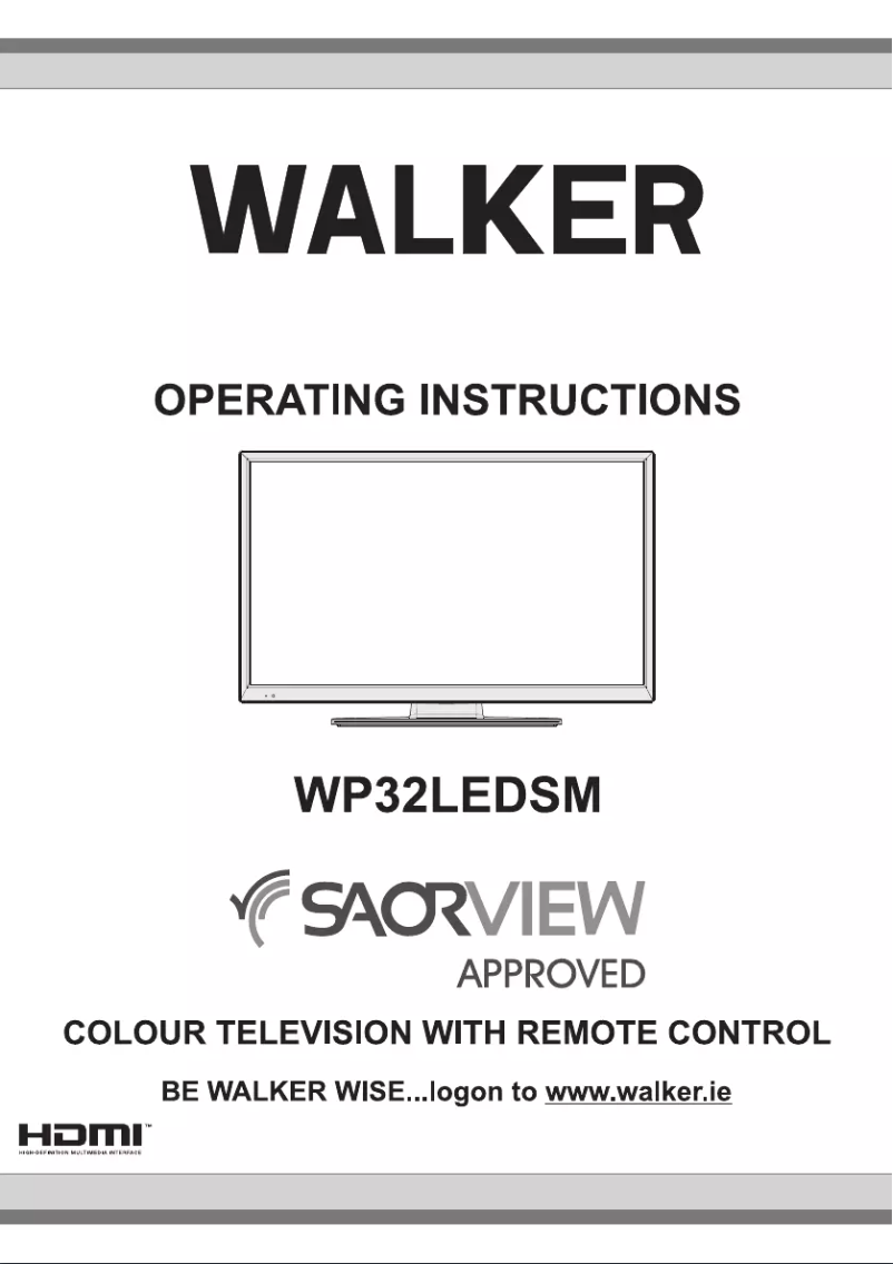 Page n°1 - Manuel utilisateur Walker WP32LEDSM