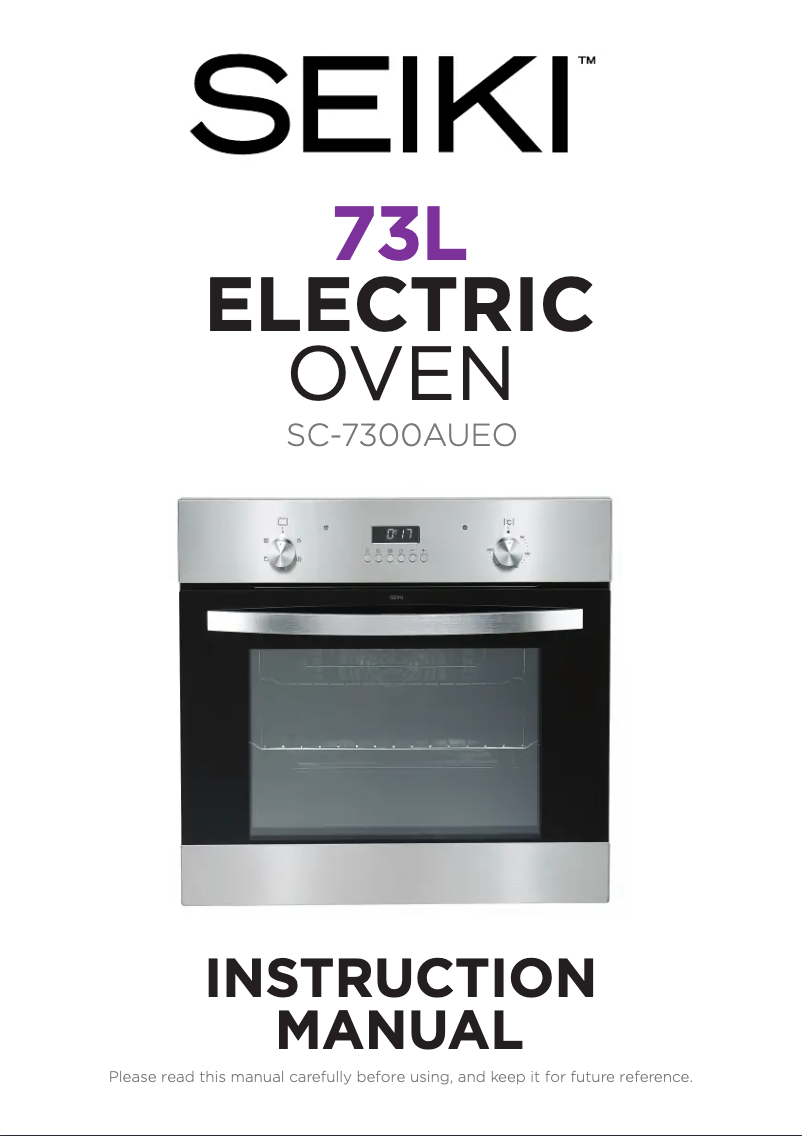 Page 1 de la notice Manuel utilisateur Seiki SC-7300AUEO