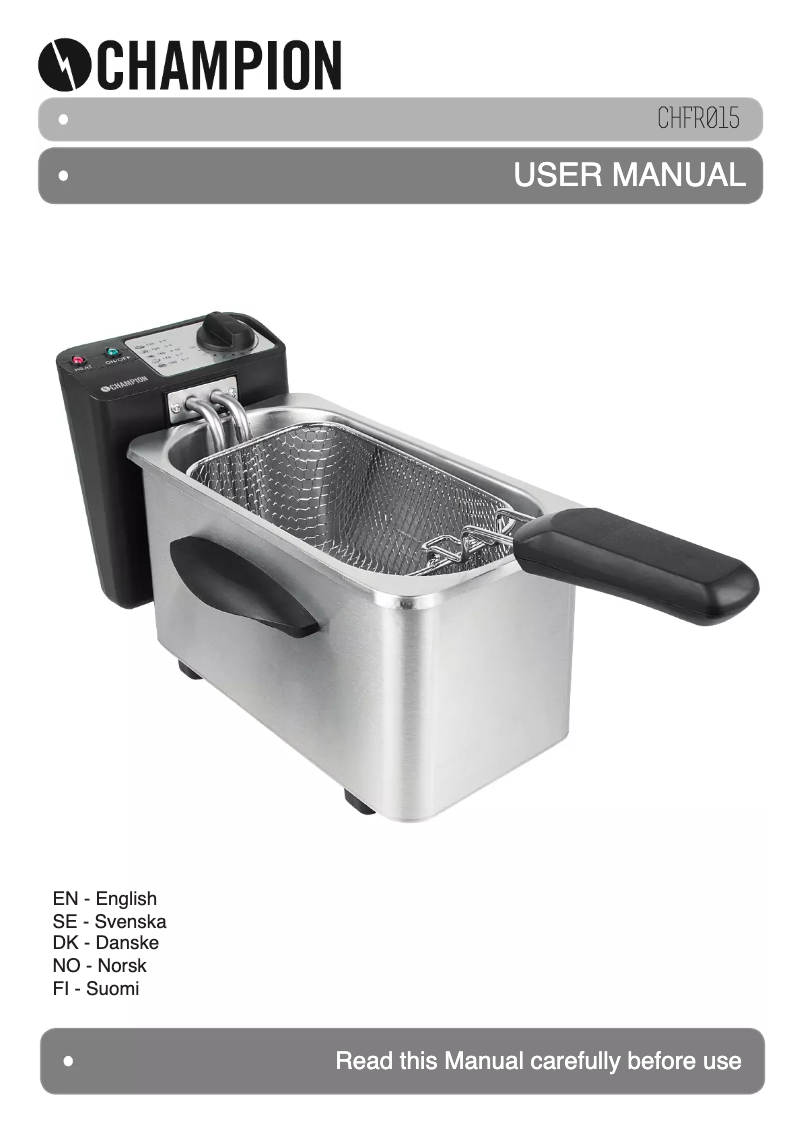 Página 1 del manual Manual de usuario Champion CHFR015