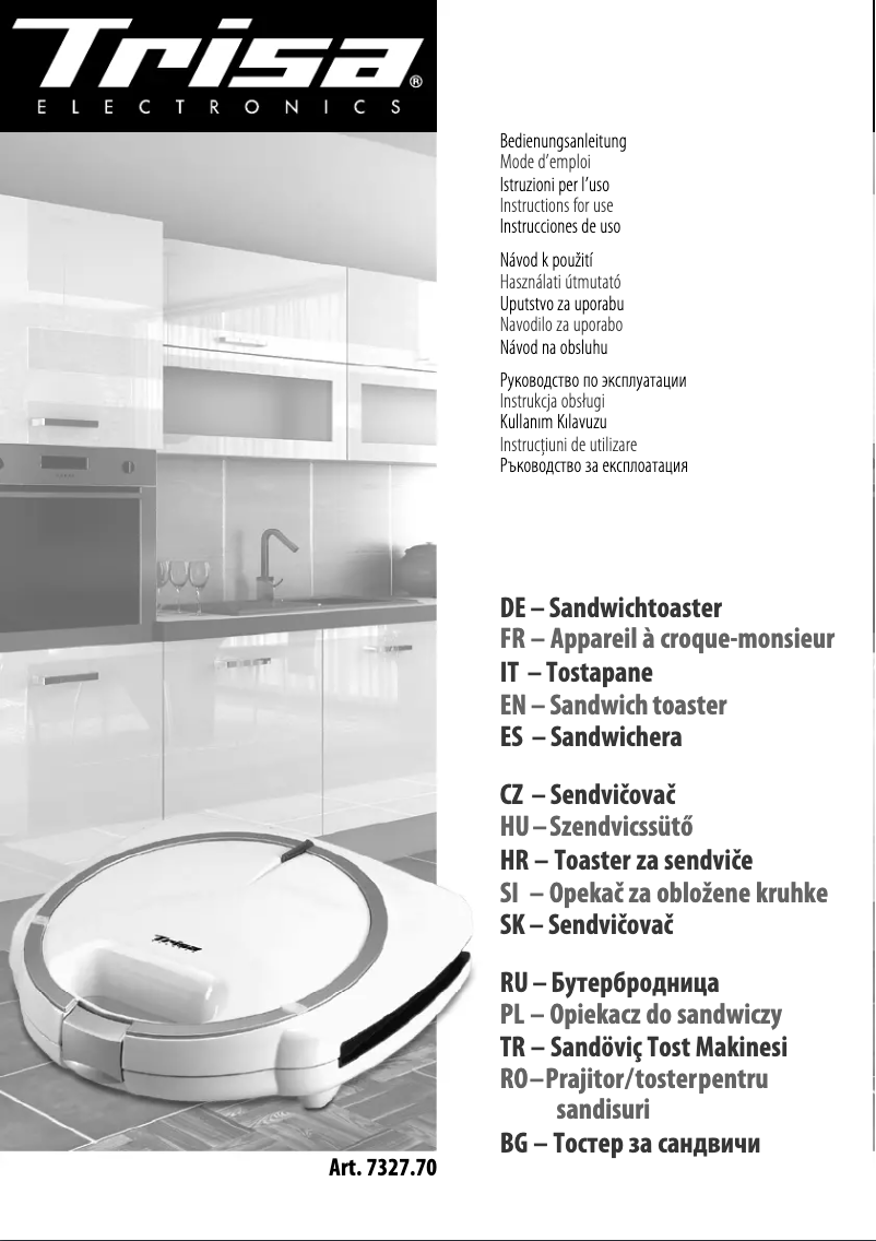 Page n°1 - Manuel utilisateur Trisa Tasty Toast 7327.70