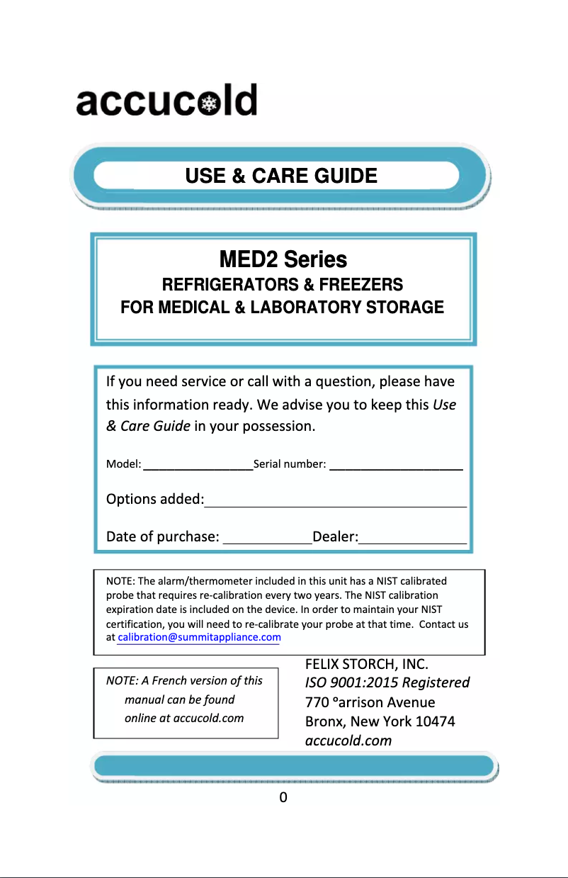 Image de la première page du manuel de l'appareil FS30L7MED2