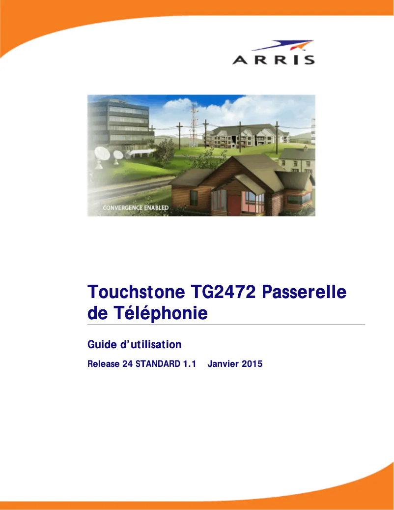 Page n°1 - Manuel utilisateur Arris SURFboard TG2472G/NA
