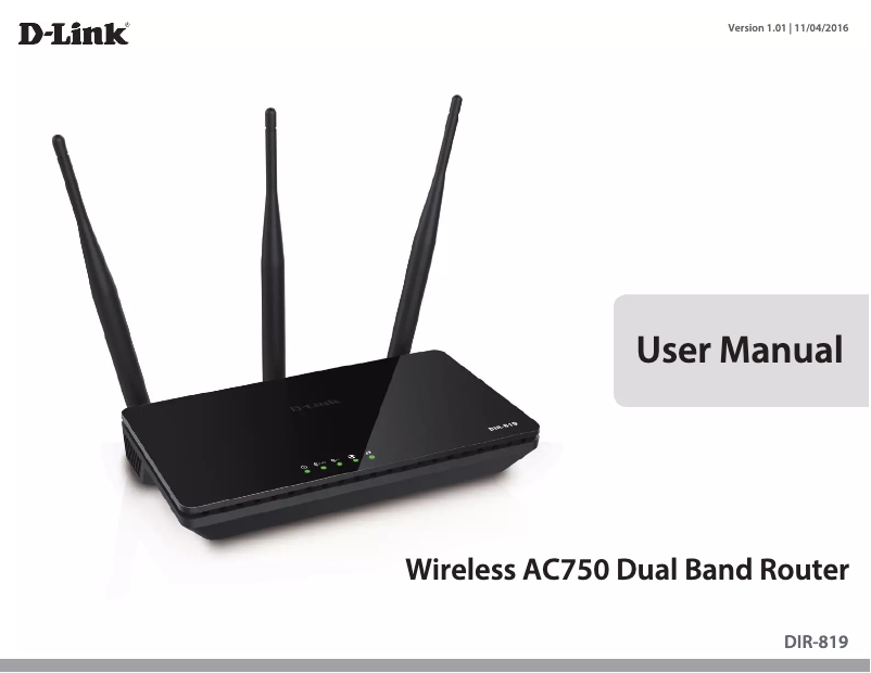 Page n°1 - Manuel utilisateur D-Link DIR-819