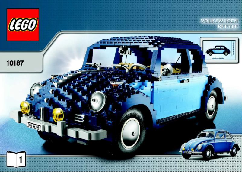 Page 1 de la notice Manuel utilisateur Lego Volkswagen Beetle