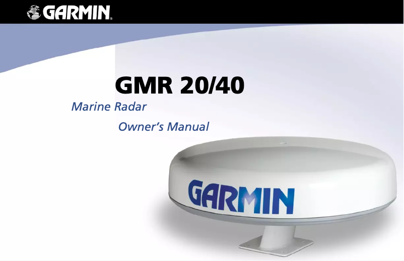Página 1 del manual Manual de usuario Garmin GMR 40