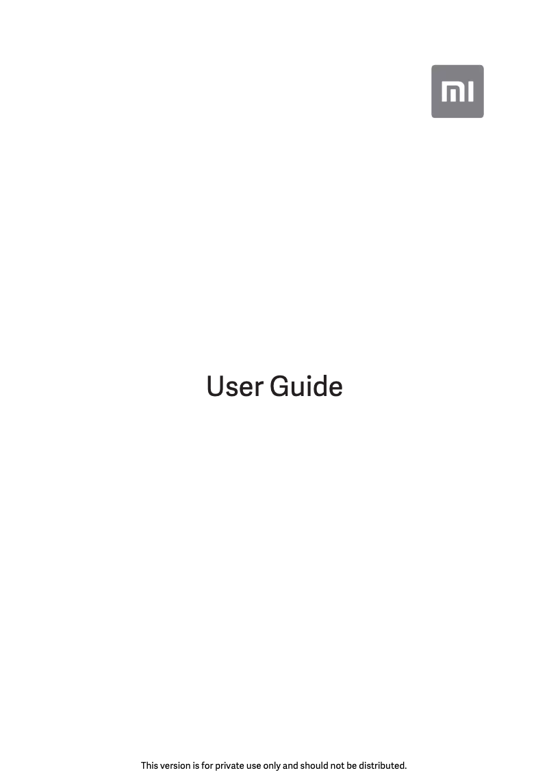 Page 1 de la notice Manuel utilisateur Xiaomi Redmi Y3