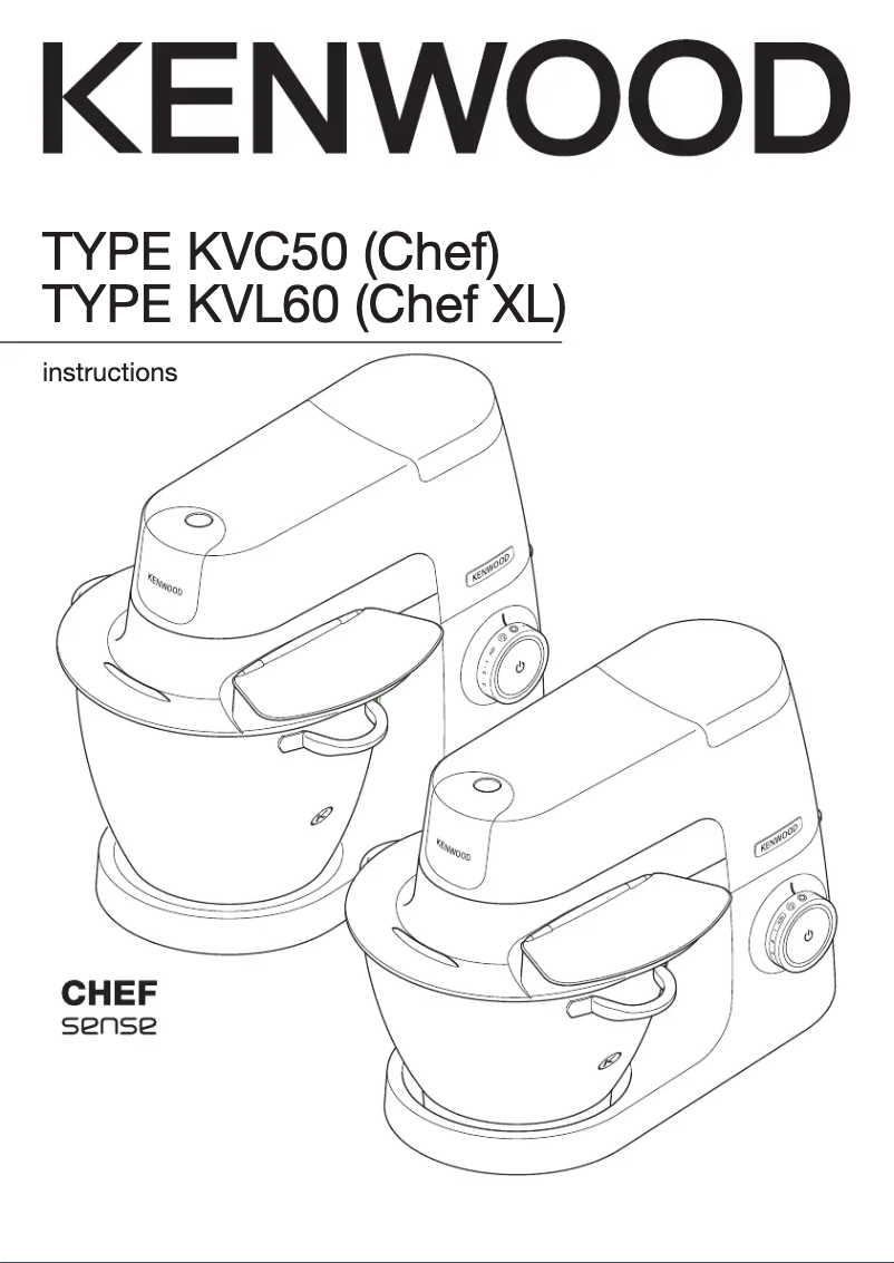 Page n°1 - Manuel utilisateur Kenwood Chef XL Elite KVL6300S