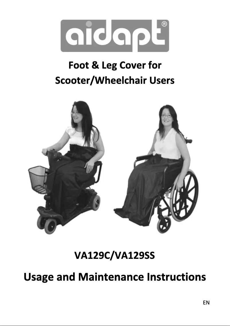 Page n°1 - Manuel utilisateur Aidapt VA129C