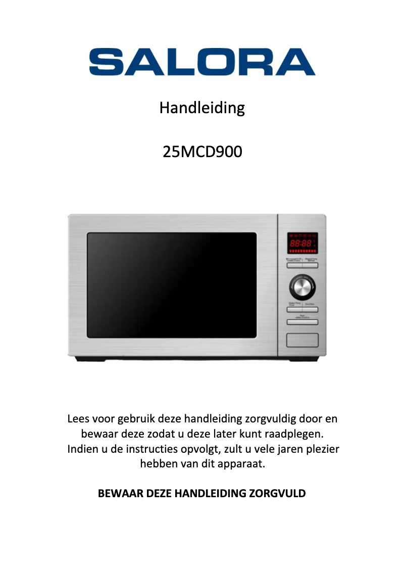 Page 1 de la notice Manuel utilisateur Salora 25MCD900
