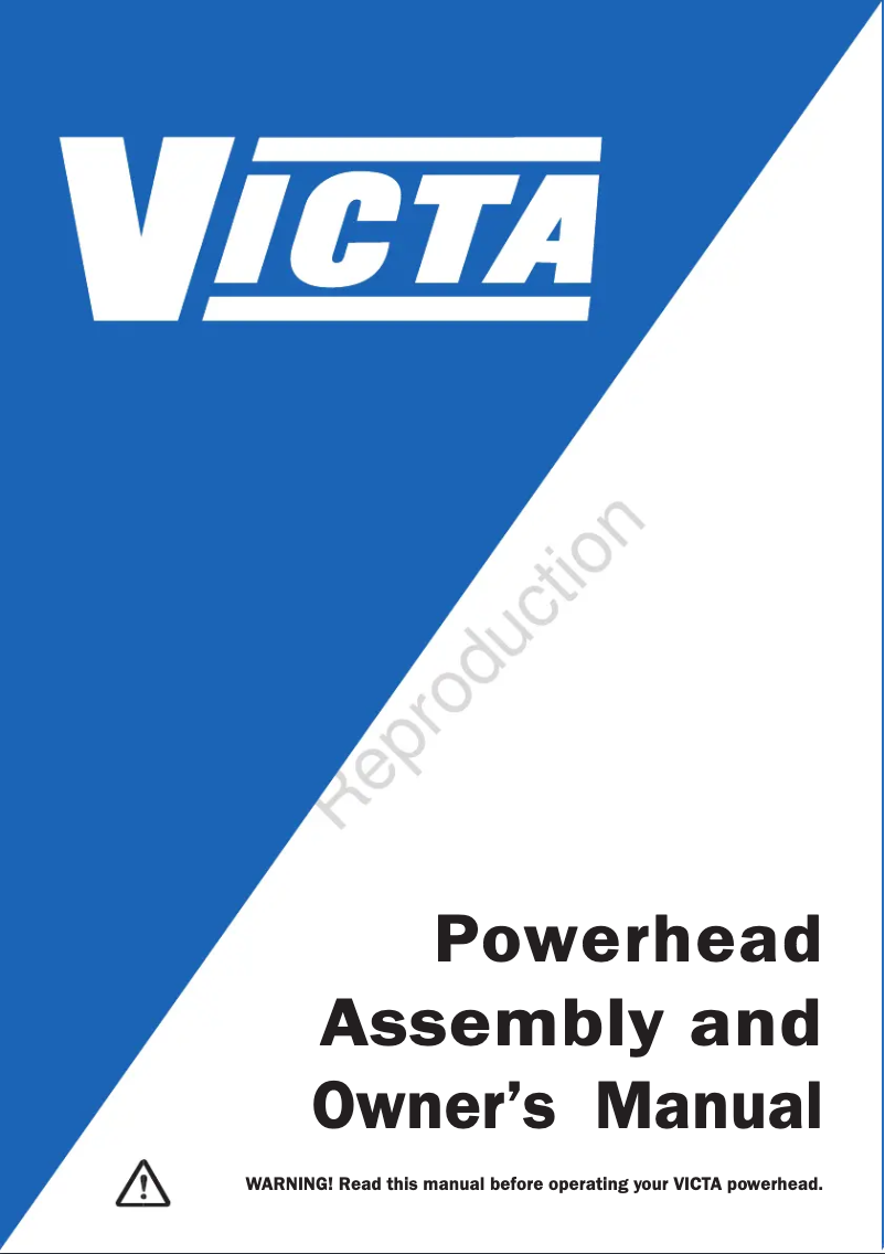 Page 1 de la notice Manuel utilisateur Victa 1697411