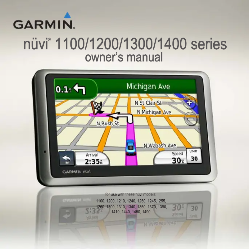 Page n°1 - Manuel utilisateur Garmin nüvi 1490