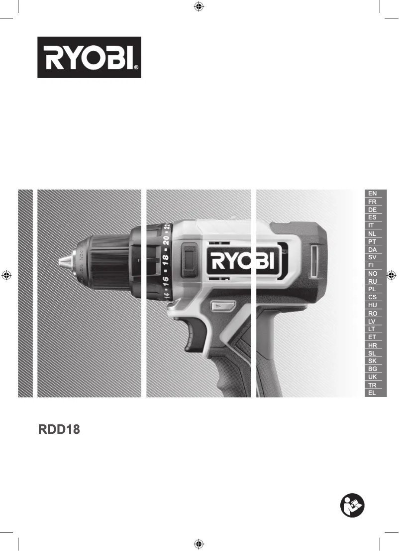 Page n°1 - Manuel utilisateur RYOBI One+ RDD18