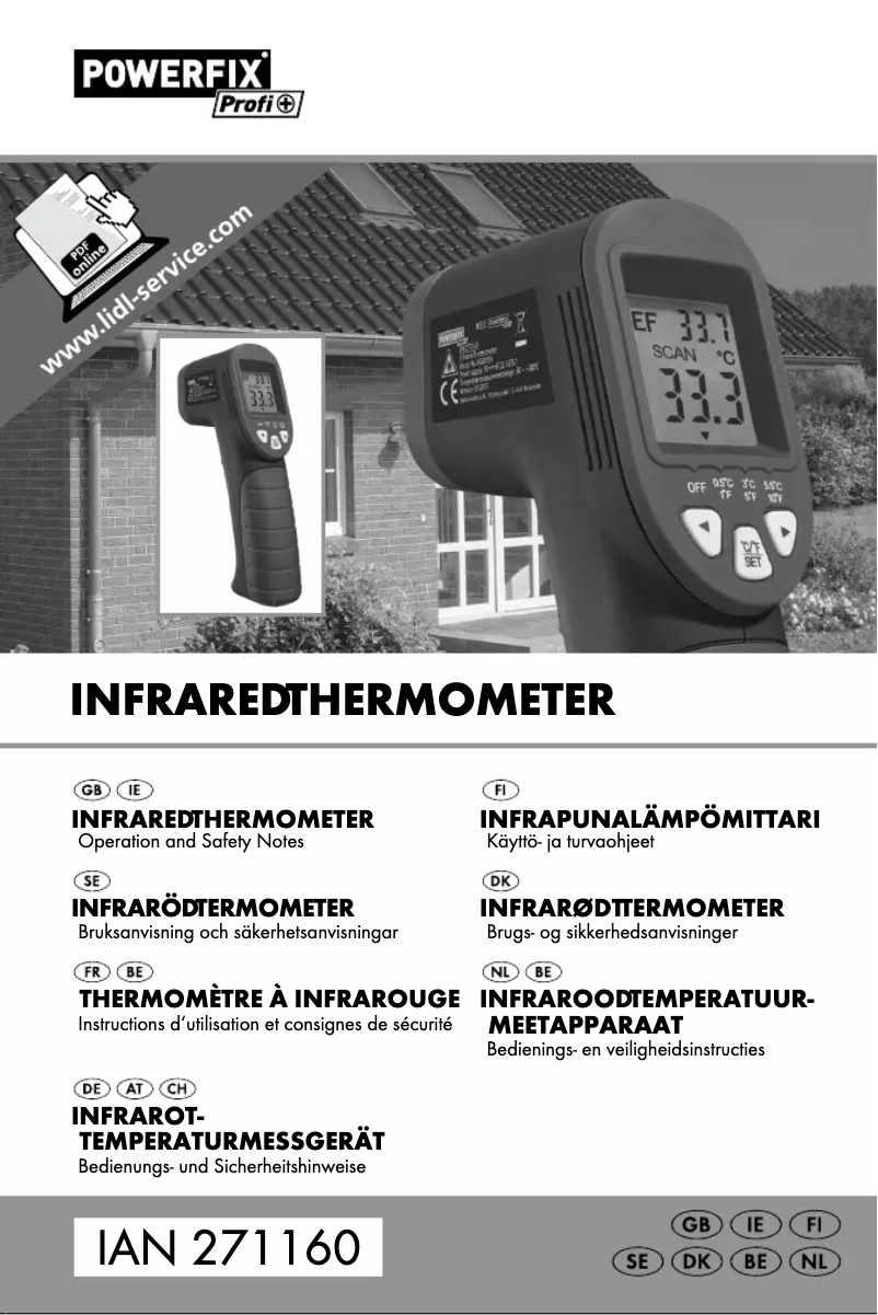 Page n°1 - Manuel utilisateur Powerfix HG00304