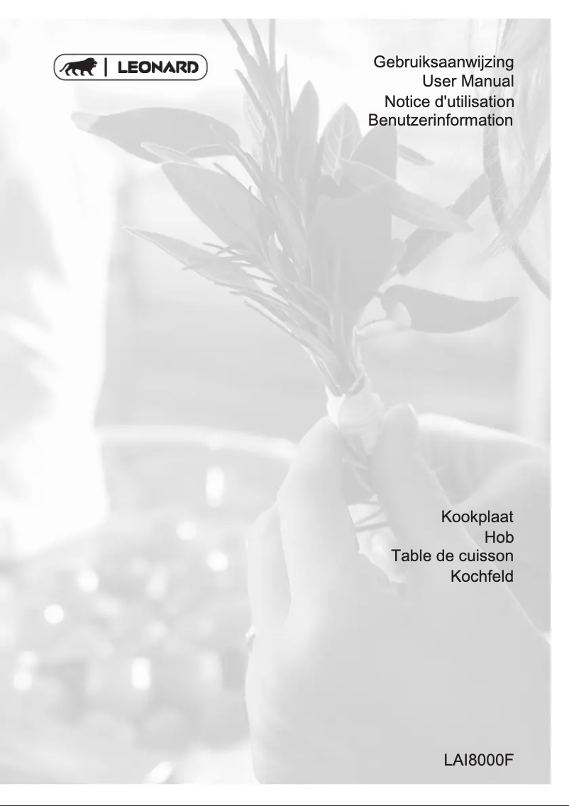 Page 1 de la notice Manuel utilisateur Leonard LAI8000F