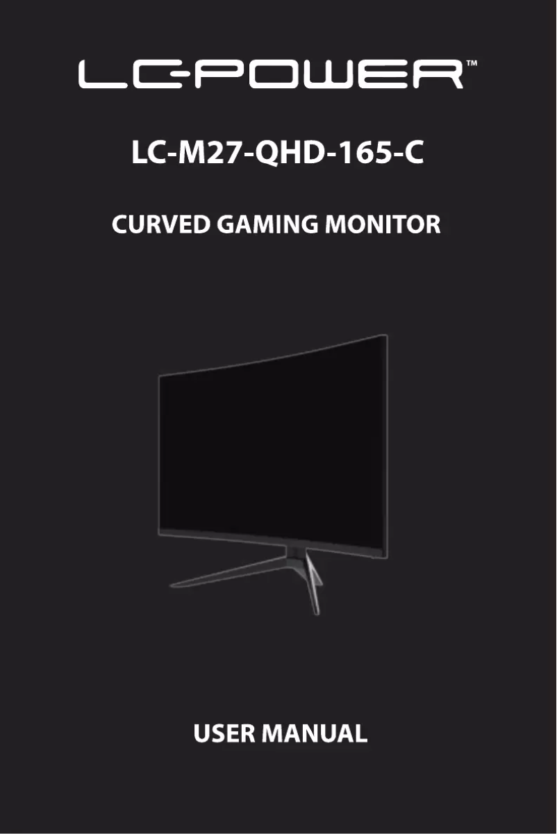 Page n°1 - Manuel utilisateur LC-Power LC-M27-QHD-165-C