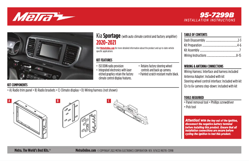 Image de la première page du manuel de l'appareil 95-7299B
