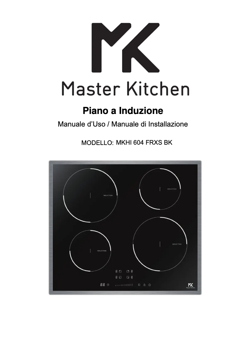 Page n°1 - Manuel utilisateur Master Kitchen MKHI 604 FRXS BK