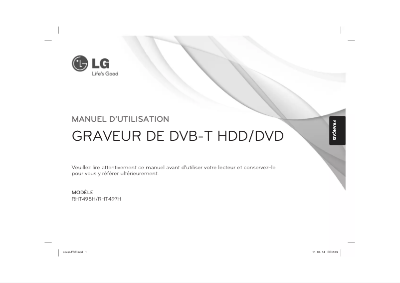 Imagen de la primera página del manual del dispositivo RHT497H