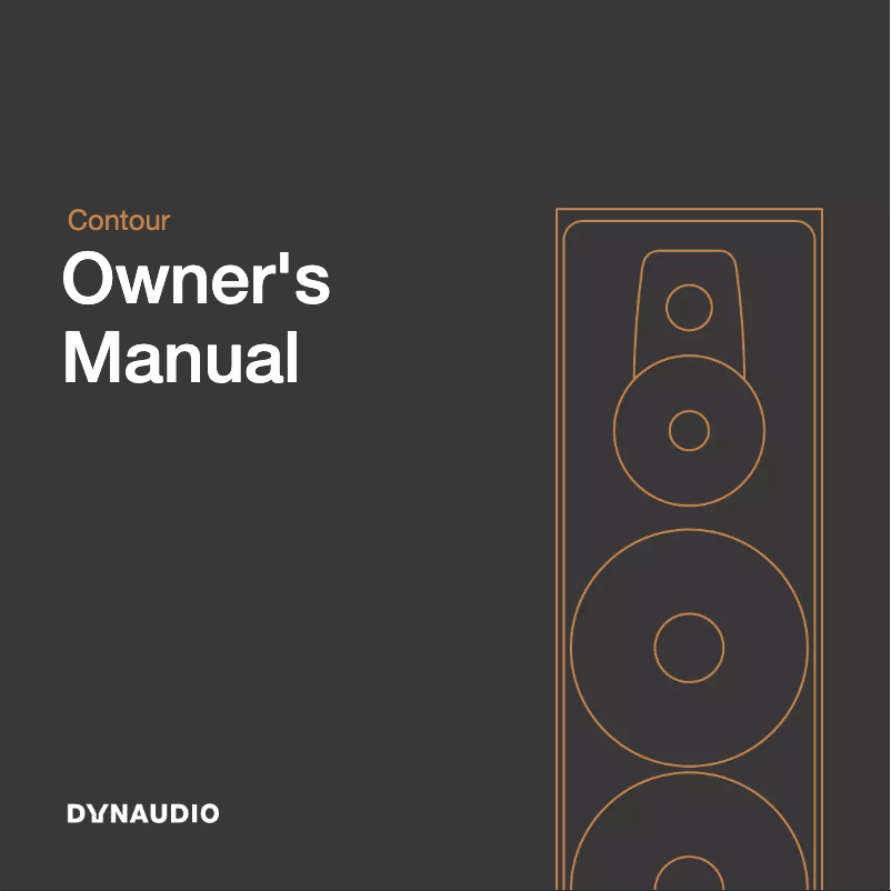 Page n°1 - Manuel utilisateur Dynaudio Contour 60