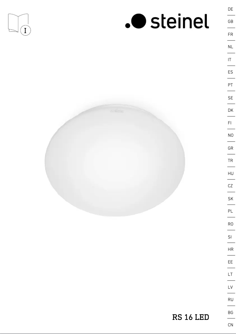 Image de la première page du manuel de l'appareil RS 16 LED S