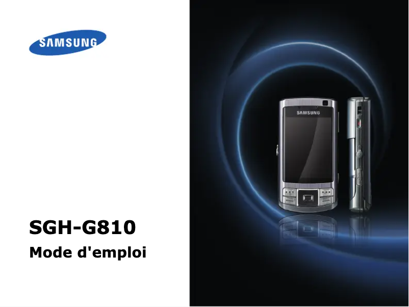 Image de la première page du manuel de l'appareil SGH-G810