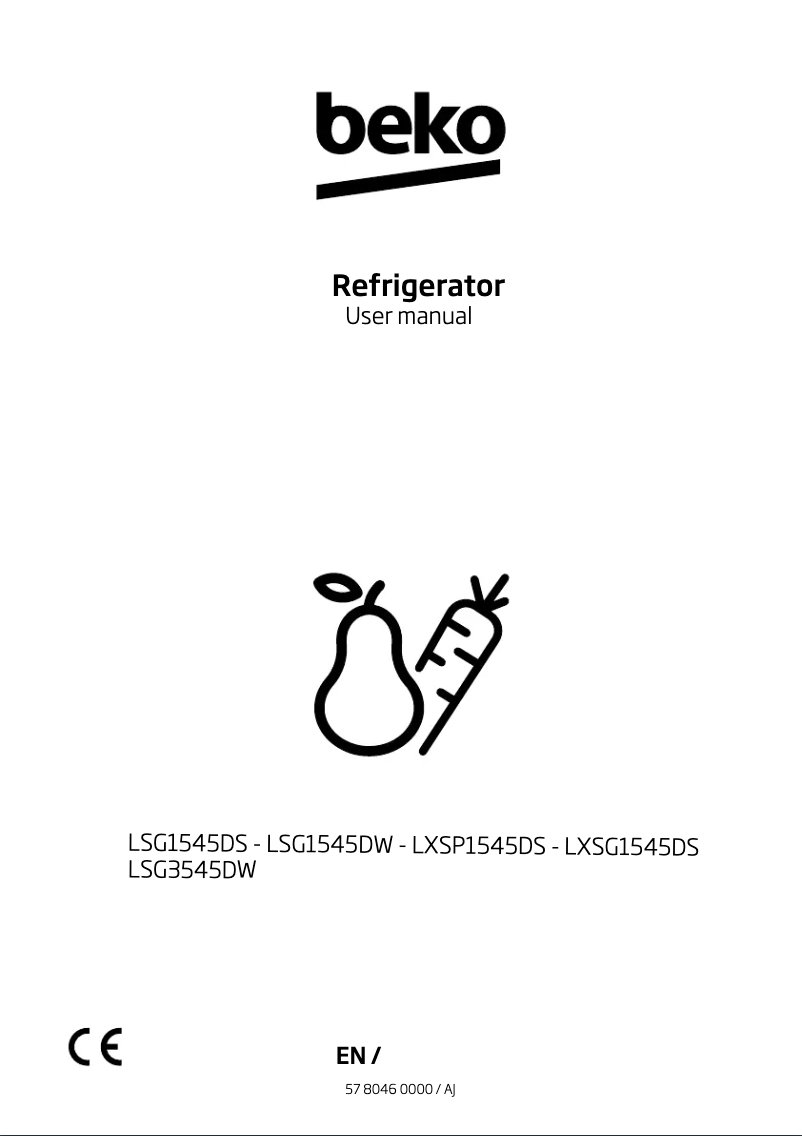 Image de la première page du manuel de l'appareil LSG3545D