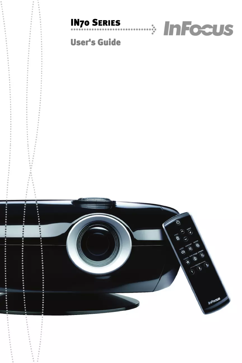 Page n°1 - Manuel utilisateur InFocus IN78