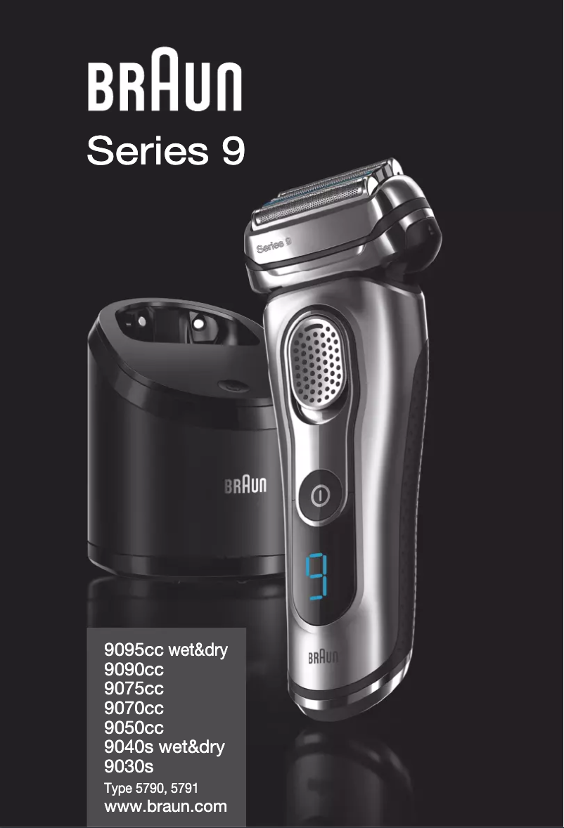 Page n°1 - Manuel utilisateur Braun Series 9 9095cc