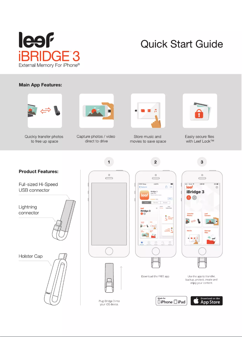 Página 1 del manual Manual de usuario Leef iBridge 3