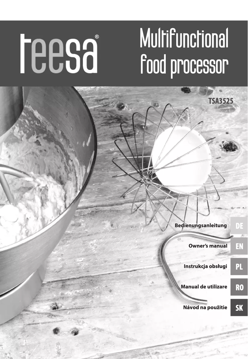 First page image of the manual for TSA3525