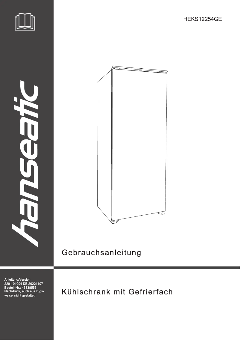 Imagen de la primera página del manual del dispositivo HEKS12254GE