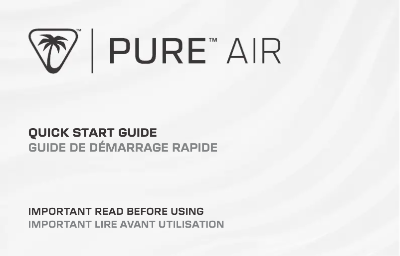 Imagen de la primera página del manual del dispositivo Pure Air