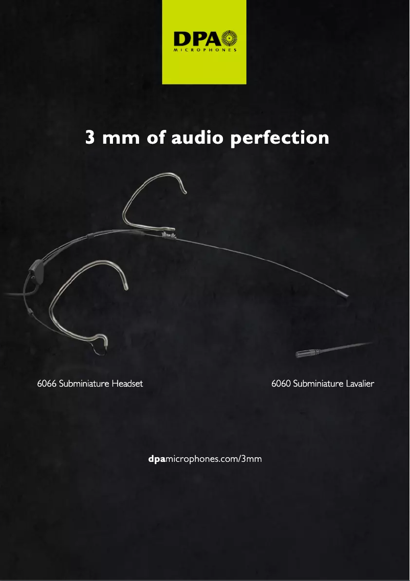 Página 1 del manual Manual de usuario DPA D:screet Core 6060