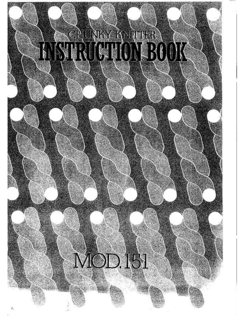 Page 1 de la notice Manuel utilisateur Silver Reed Chunky Knitter 151