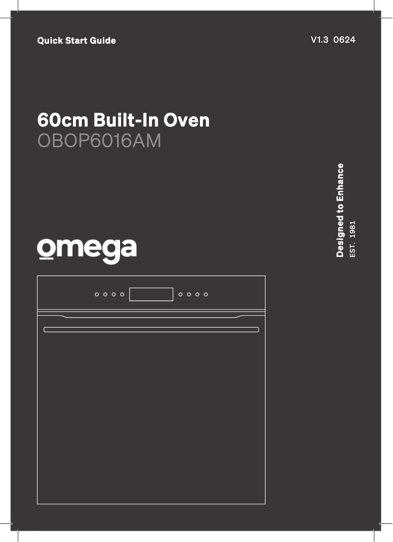 Page n°1 - Guide de démarrage rapide Omega OBOP6016AM