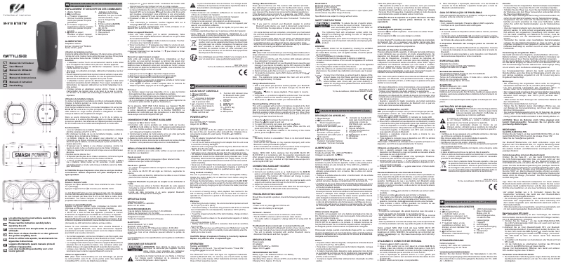 Image de la première page du manuel de l'appareil M-910 BT