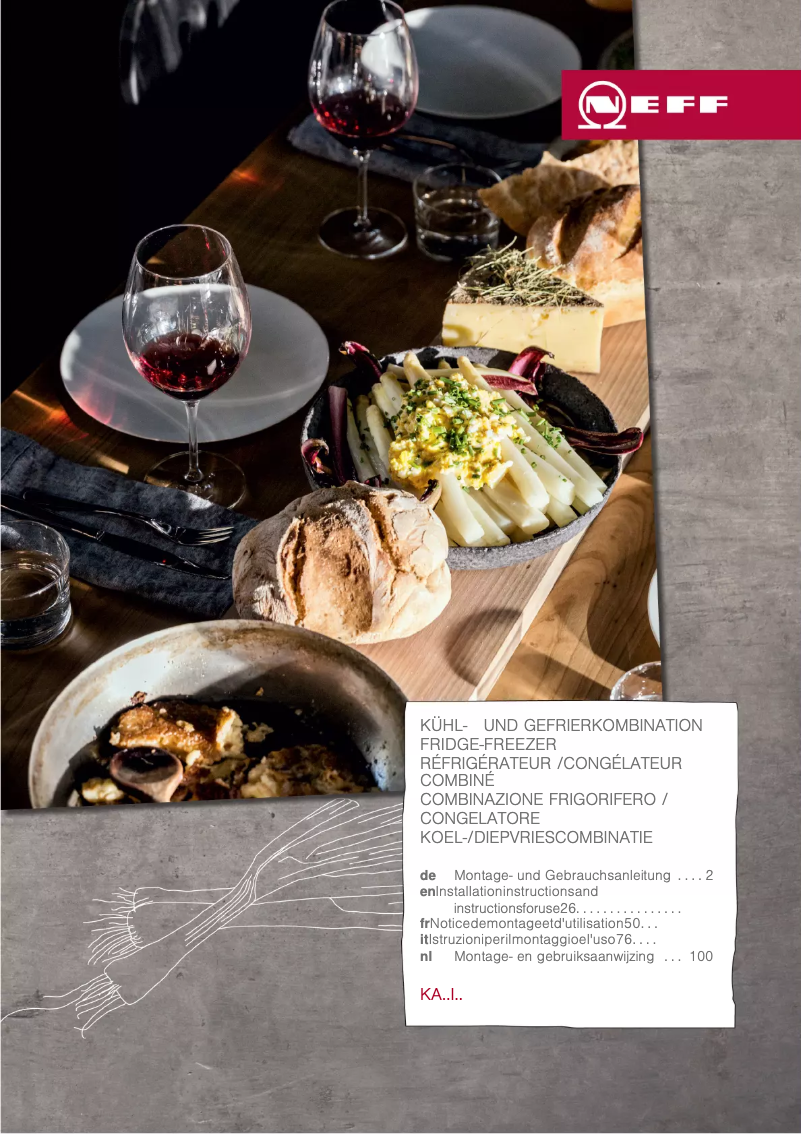 Page n°1 - Instructions / montage Neff KA3923IE0